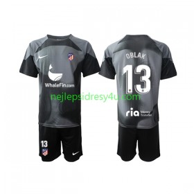 Fotbalový Dres Atlético Madrid Jan Oblak 13 Brankářské Dětské Venkovní 2022/23